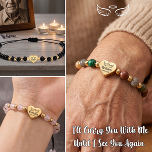 Custom Memorial Bracelet, Adjustable Jewelry Gift For Women Men