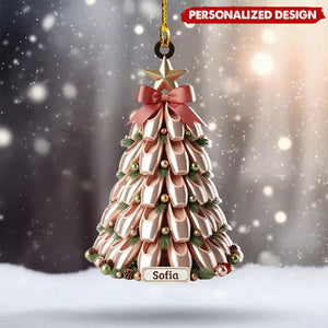 Personalized Ballet Ornament, Custom Name Dancer Christmas Ornament