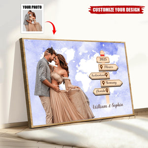 Personalized Custom Photo Poster I Need You Travel Adventure Together For Couple