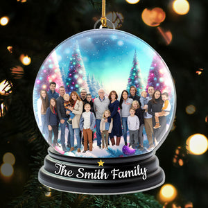 Personalized Family Photo Christmas Ornament