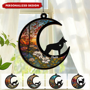 Your Love Was A Gift I’ll Always Cherish - Memorial Personalized Window Hanging Suncatcher - Sympathy Gift For Pet Owners