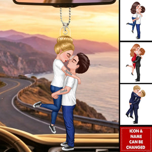 Custom LGBTQ Love Car Ornament β Personalized Romantic Gift For LGBTQ Partners
