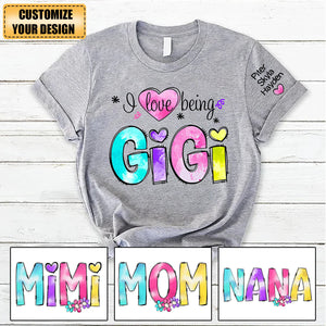 Love My Grandbabies - Family Personalized Custom Unisex T-shirt