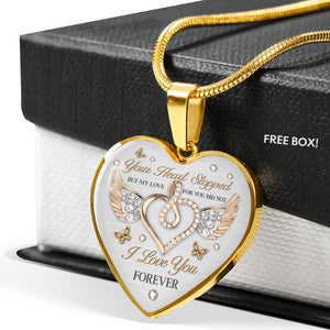 I Love You Forever Heart Memorial Necklace