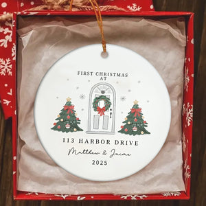 Personalized New Home Ornament, Housewarming Gift