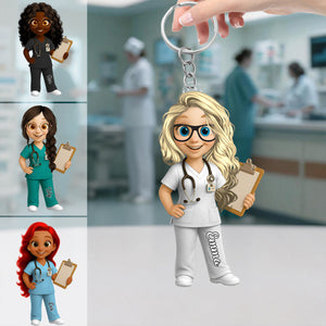 To My Favorite Nurse, Personalized Acrylic Keychain, Gift For Nurses