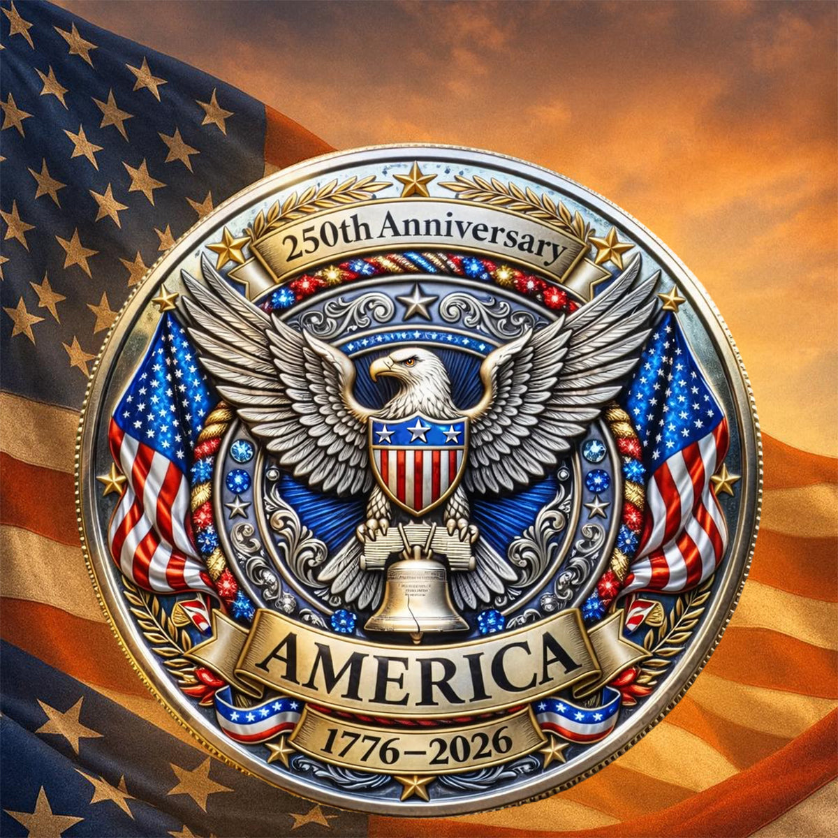 Hadouki United States 250th Anniversary Commemorative Coin - hadouk