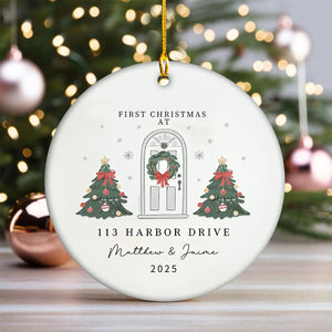 Personalized New Home Ornament, Housewarming Gift