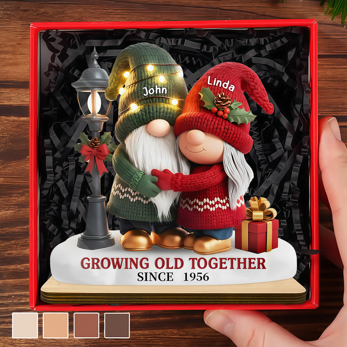 Custom Growing Old Together Personalized Wooden Plaque Couple Gifts