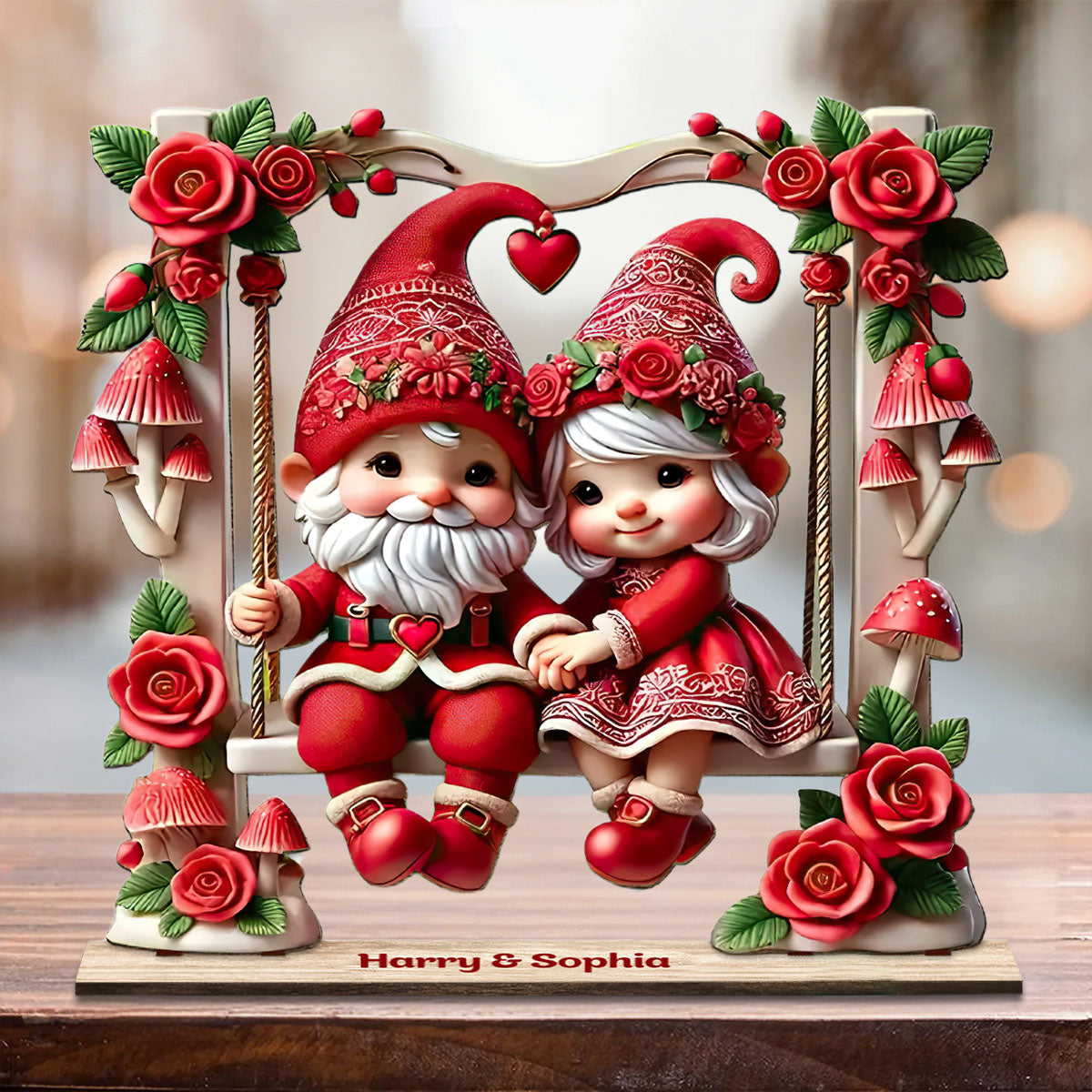 Lovely Couple - Personalized 1 Layered Big Freestanding