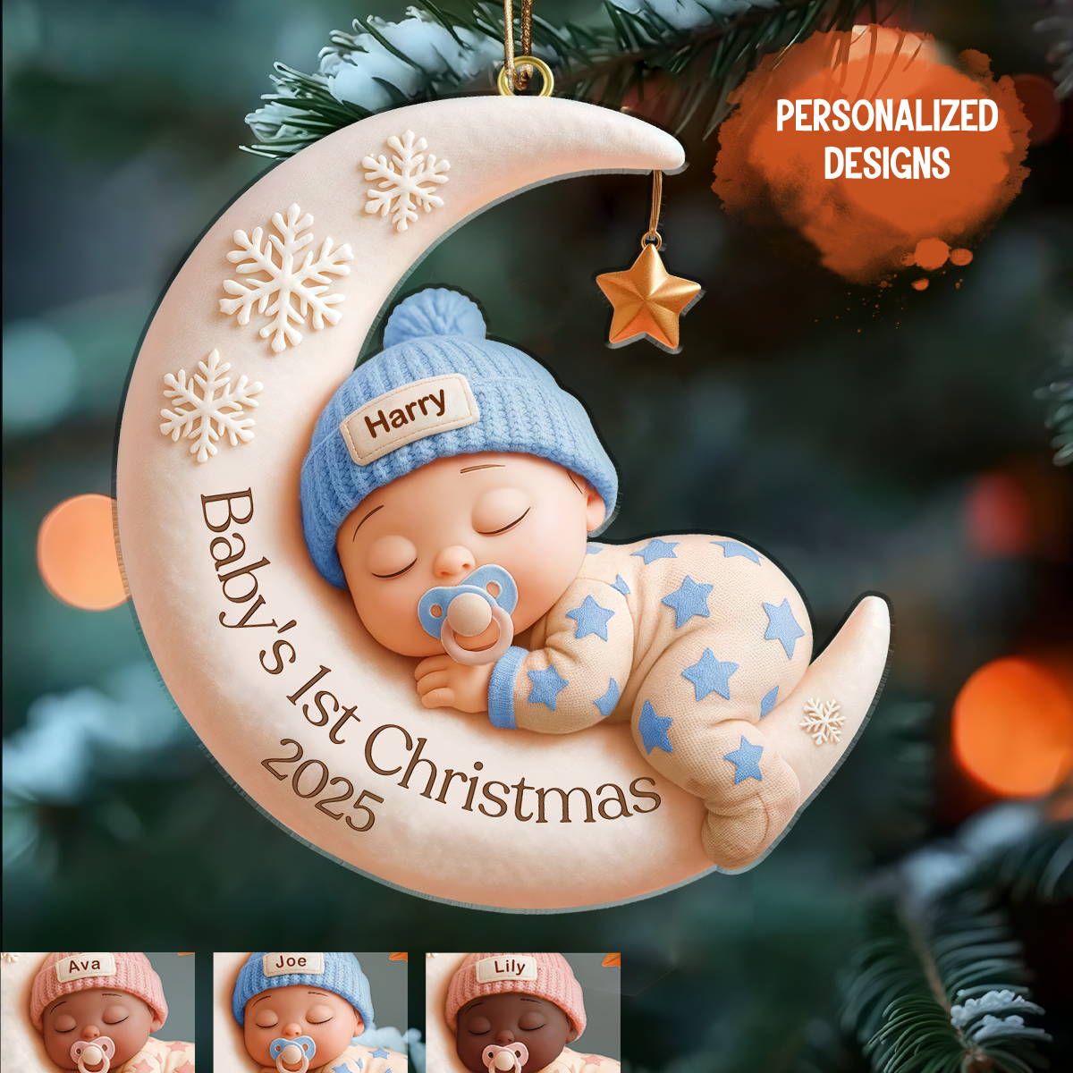 Personalized Baby’s First Christmas Ornament