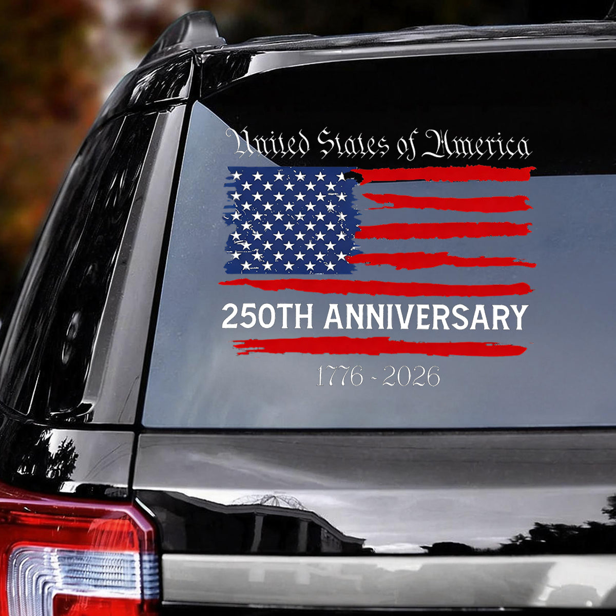 Faith, Family & Freedom American 250 Years Car Decal Sticker