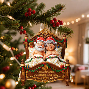 Personalized Funny Couple Acrylic Ornament, Cute Christmas Keepsake for Partners