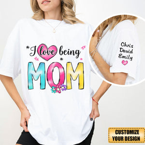 Love My Grandbabies - Family Personalized Custom Unisex T-shirt