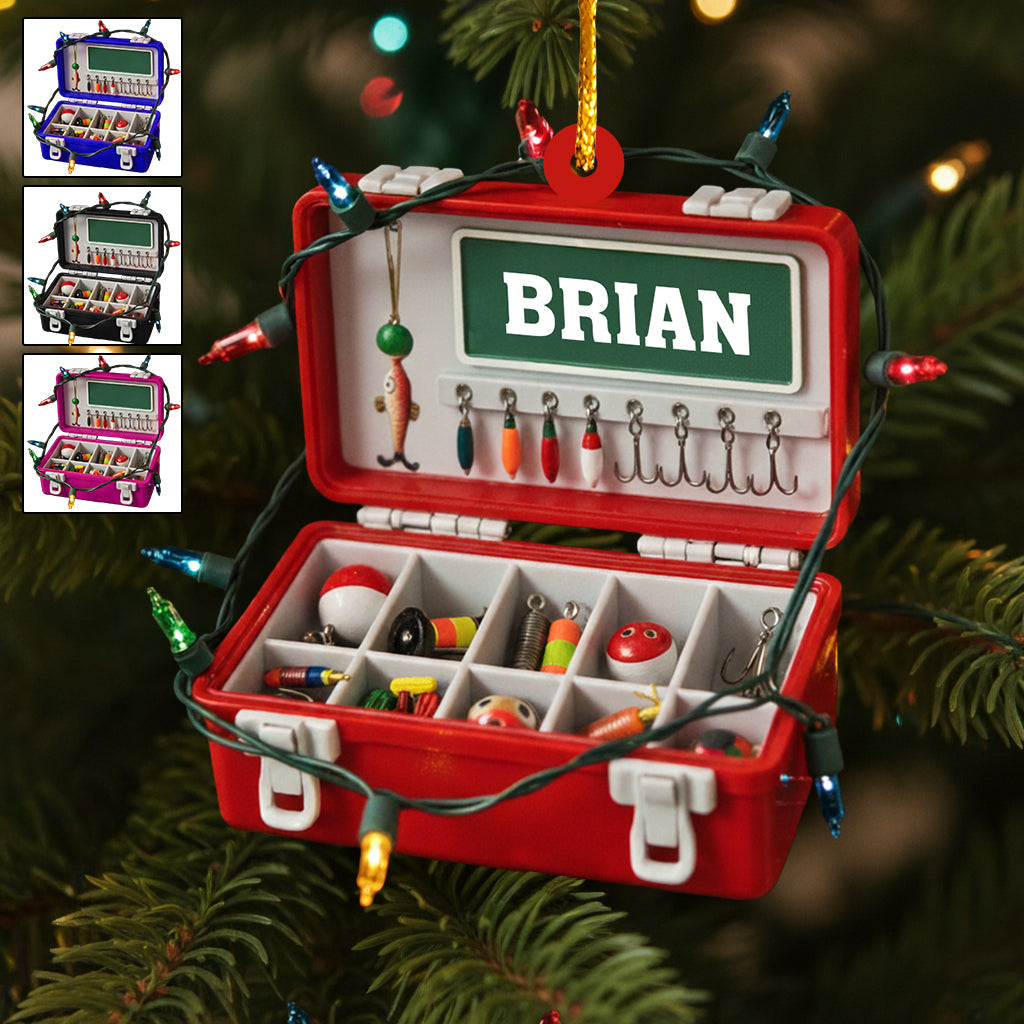 Merry Fishmas - Personalized Fishing Ornament