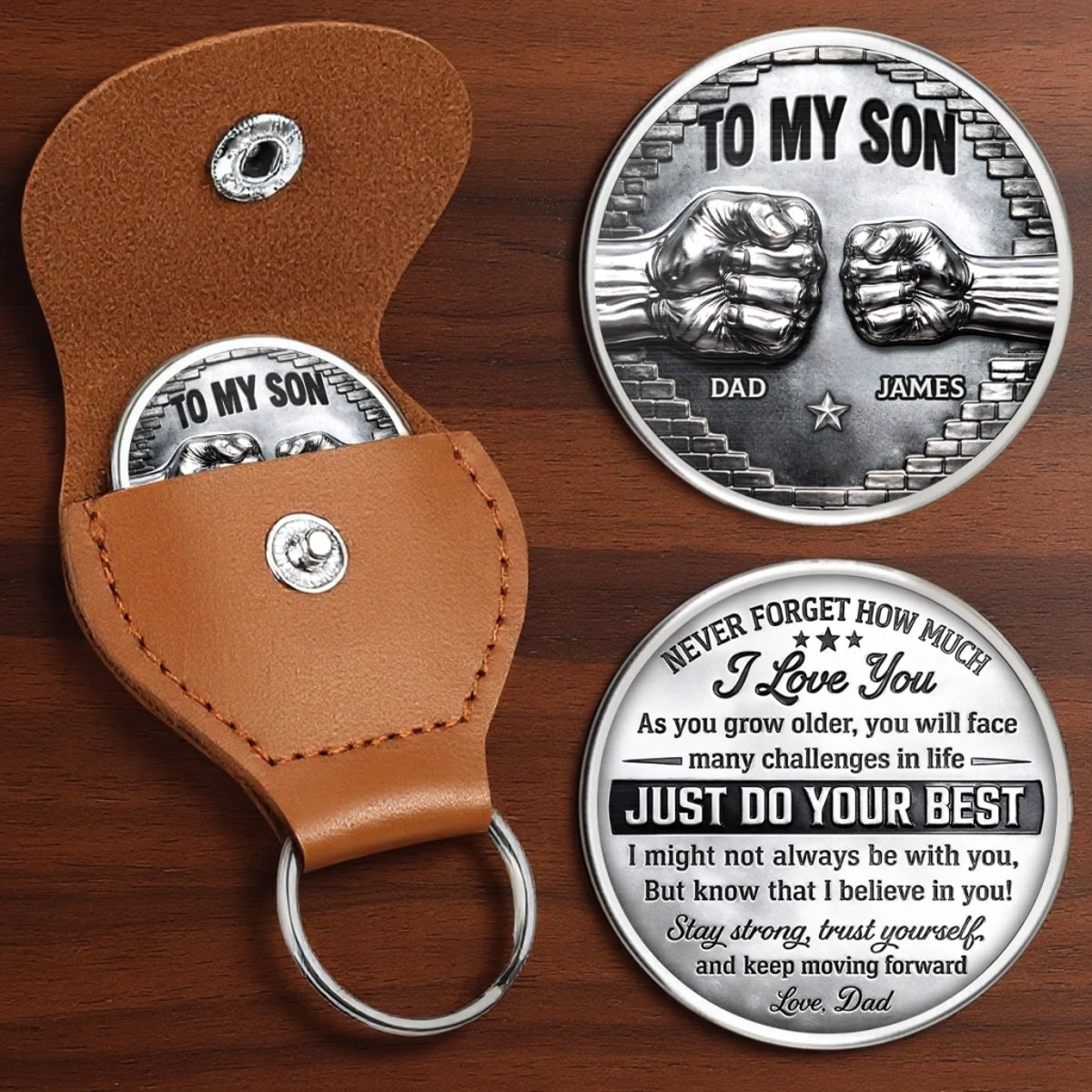 You Are Stronger Than You Think - Personalized Pocket Hug, Gift For Son