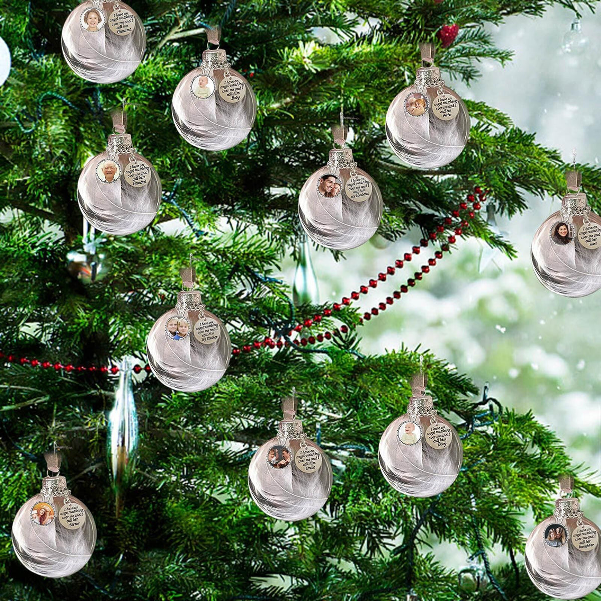 I Have An Angel Watching Over Me-Memorial Personalized Ornament